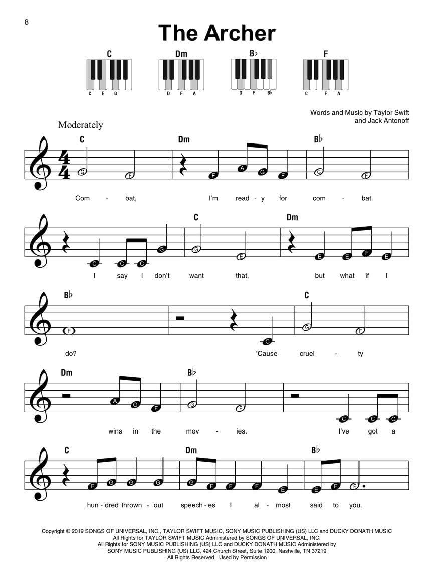 Taylor Swift - Super Easy Songbook - 2nd Edition: 30 Simple Arrangements for Piano with Lyrics