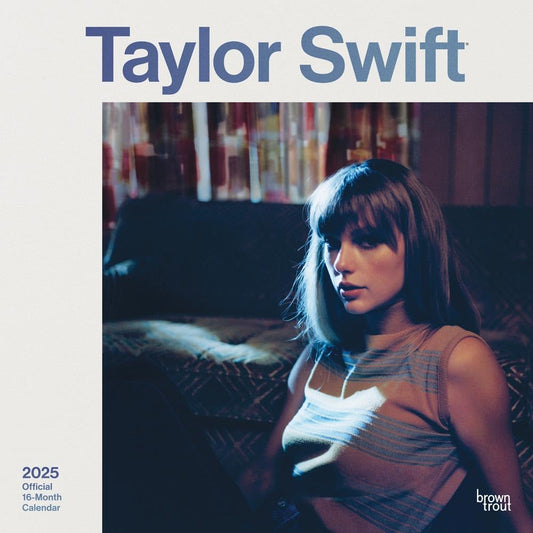 Taylor Swift OFFICIAL | 2025 12 x 24 Inch Monthly Square Wall Calendar | Plastic-Free | BrownTrout | Music Pop Singer Songwriter Celebrity