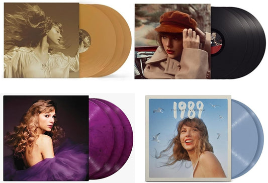 Taylor's Versions Set - Fearless, Red 45 RPM Speak Now and 1989 - Taylor Swift 4 Pack Record Collection