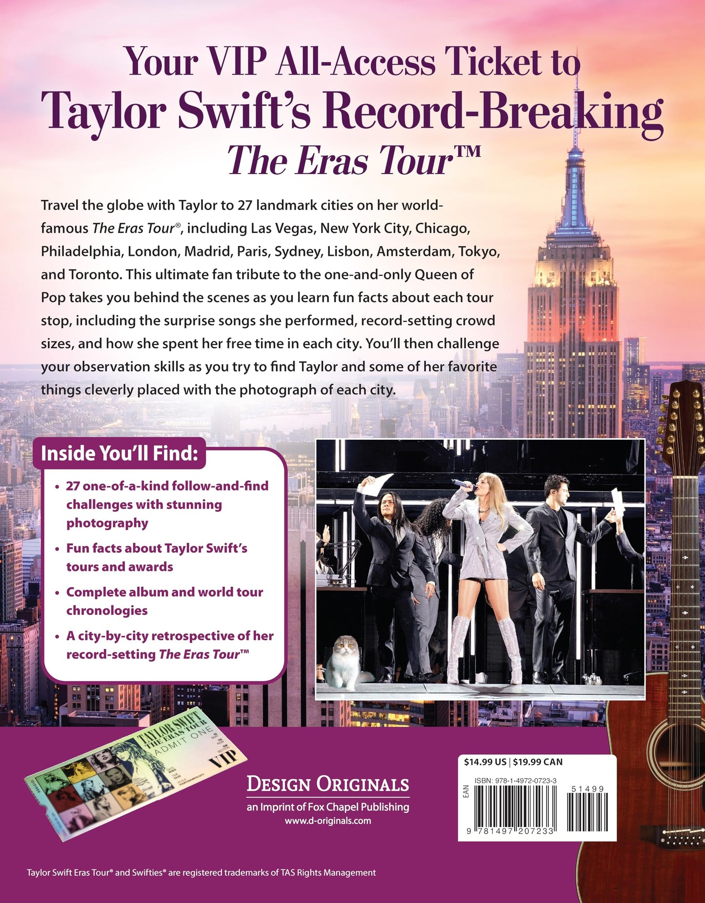 Around the World with Taylor Swift: Follow & Find Taylor in 27 of Her Greatest Tour Cities (Design Originals) Seek-and-Find Activity Book for Swifties - Fun Facts, an Eras Tour Retrospective, and More