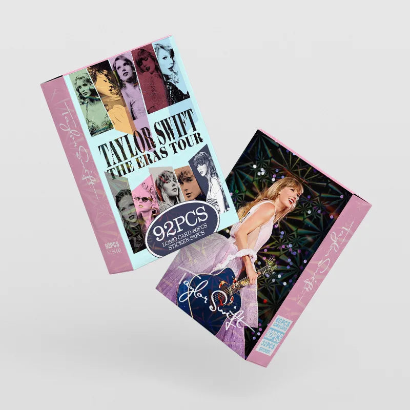 92 Pcs/Set Taylor Photo Card European American Star Album Small Card Double-sided LOMO Card Fan Collection Card Book