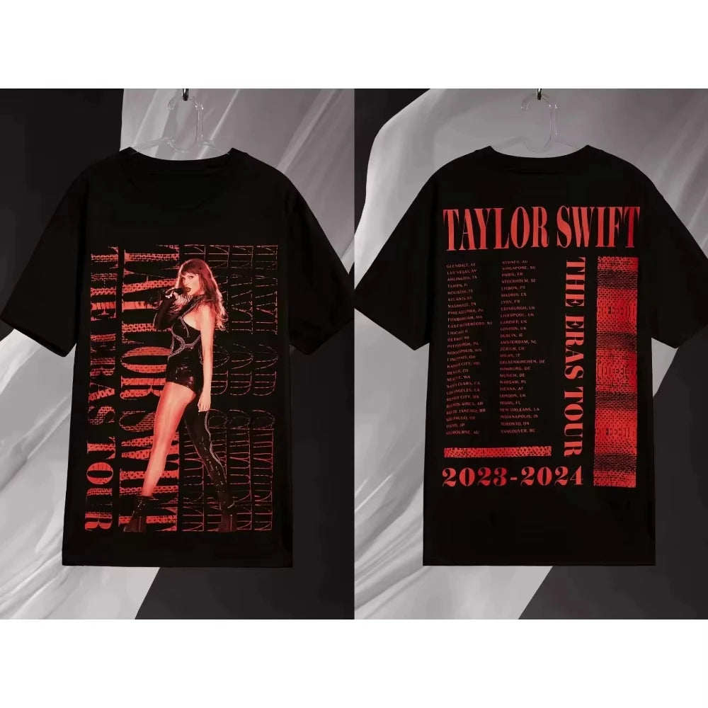 The Eras Tour 1989 Taylor's Version Live Photo T-Shirt Designer Short Sleeves Luxury Men Women Cotton Tshirt Tops Clothing