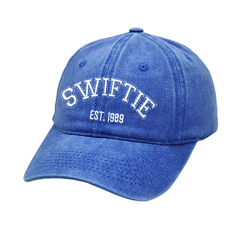 New Taylors The Swifts Baseball Caps 1989 Embroidery Hats Retro Cotton Duck Tongue Hat Outdoors Unisex for Fans Birthday Gifts