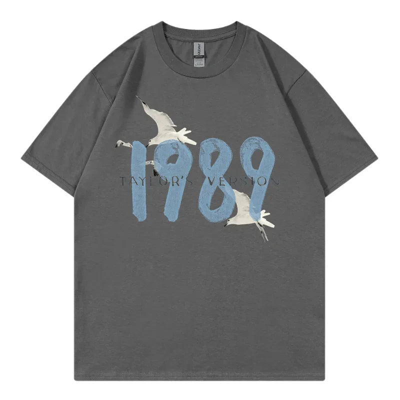 Taylor Swifts 1989 T-Shirts Men Women T Shirt Gift Fans Music Concert Short Sleeve Unisex Streetwear Clothing Oversized Tshirt