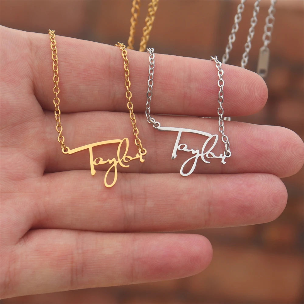 New 1989 TS version Necklace Reputation Singer Signature Fearless Speak Now Necklaces for Music Lover TS Inspired Fan Gift