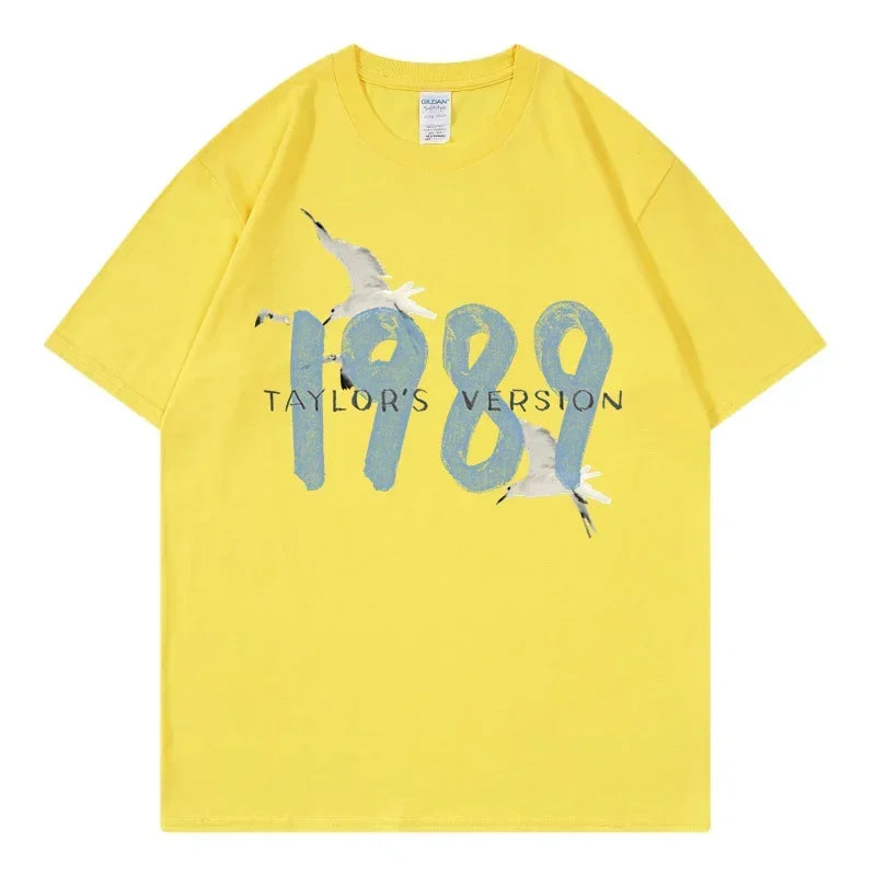 Taylor Swifts 1989 T-Shirts Men Women T Shirt Gift Fans Music Concert Short Sleeve Unisex Streetwear Clothing Oversized Tshirt