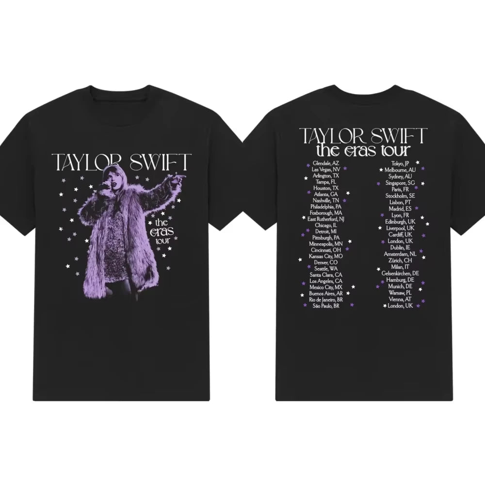 The Eras Tour 1989 Taylor's Version Live Photo T-Shirt Designer Short Sleeves Luxury Men Women Cotton Tshirt Tops Clothing