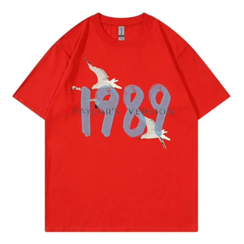 Taylor Swifts 1989 T-Shirts Men Women T Shirt Gift Fans Music Concert Short Sleeve Unisex Streetwear Clothing Oversized Tshirt