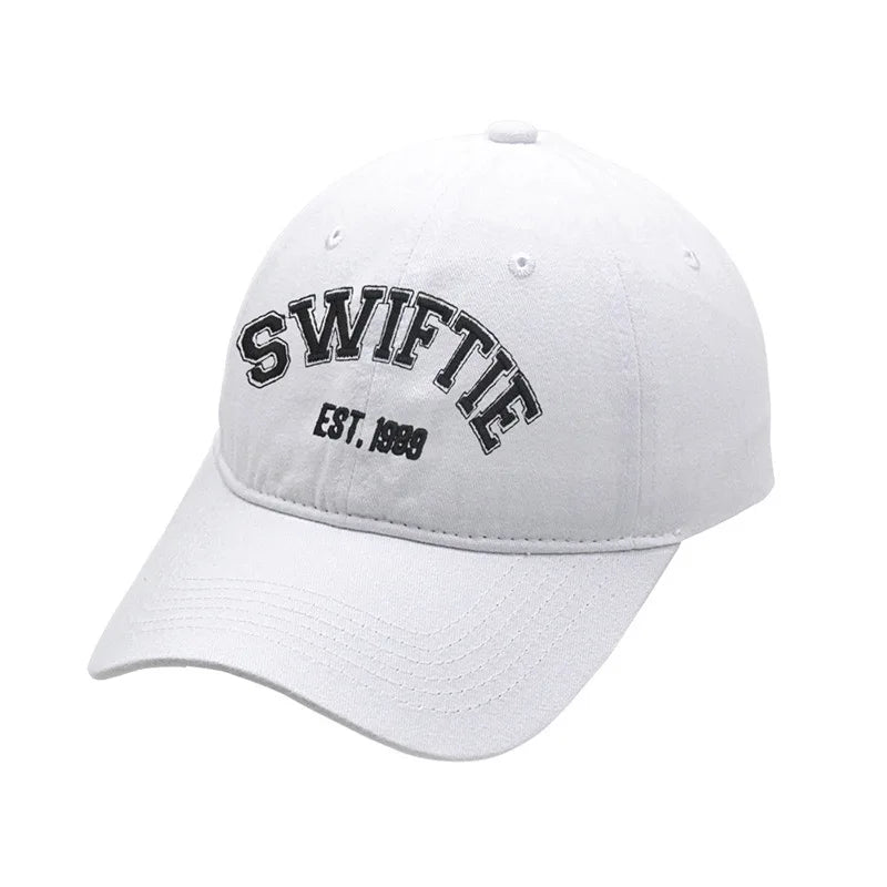 New Taylors The Swifts Baseball Caps 1989 Embroidery Hats Retro Cotton Duck Tongue Hat Outdoors Unisex for Fans Birthday Gifts