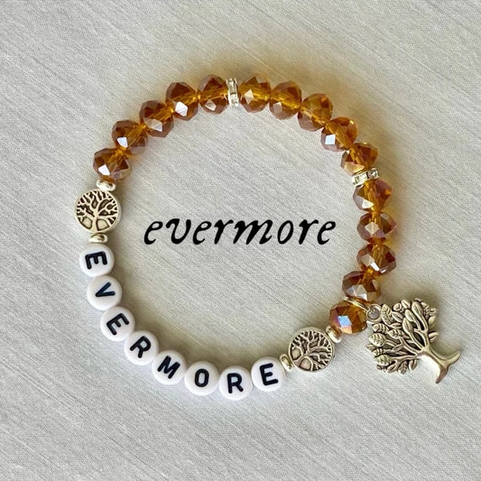 Evermore Friendship Bracelet Taylor Swift Evermore Willow Inspired Tree Charm Bracelet Eras Swiftie Merch Taylor Swift Gift Idea