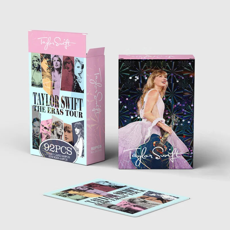 92 Pcs/Set Taylor Photo Card European American Star Album Small Card Double-sided LOMO Card Fan Collection Card Book