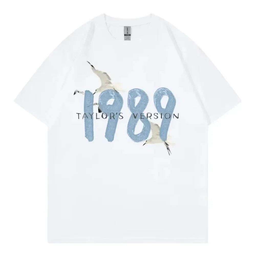 Taylor Swifts 1989 T-Shirts Men Women T Shirt Gift Fans Music Concert Short Sleeve Unisex Streetwear Clothing Oversized Tshirt