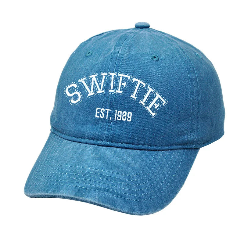 New Taylors The Swifts Baseball Caps 1989 Embroidery Hats Retro Cotton Duck Tongue Hat Outdoors Unisex for Fans Birthday Gifts