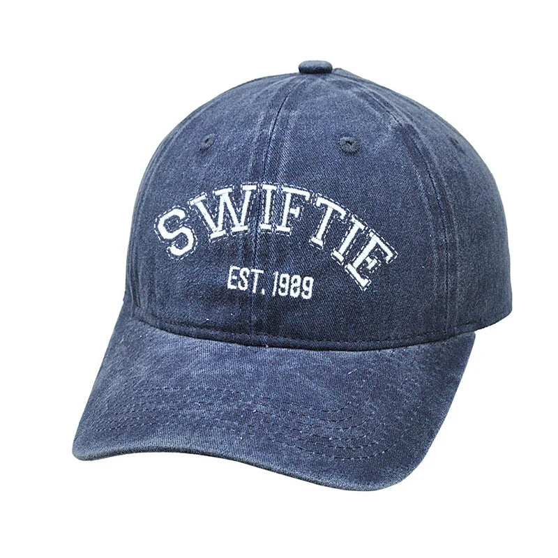 New Taylors The Swifts Baseball Caps 1989 Embroidery Hats Retro Cotton Duck Tongue Hat Outdoors Unisex for Fans Birthday Gifts