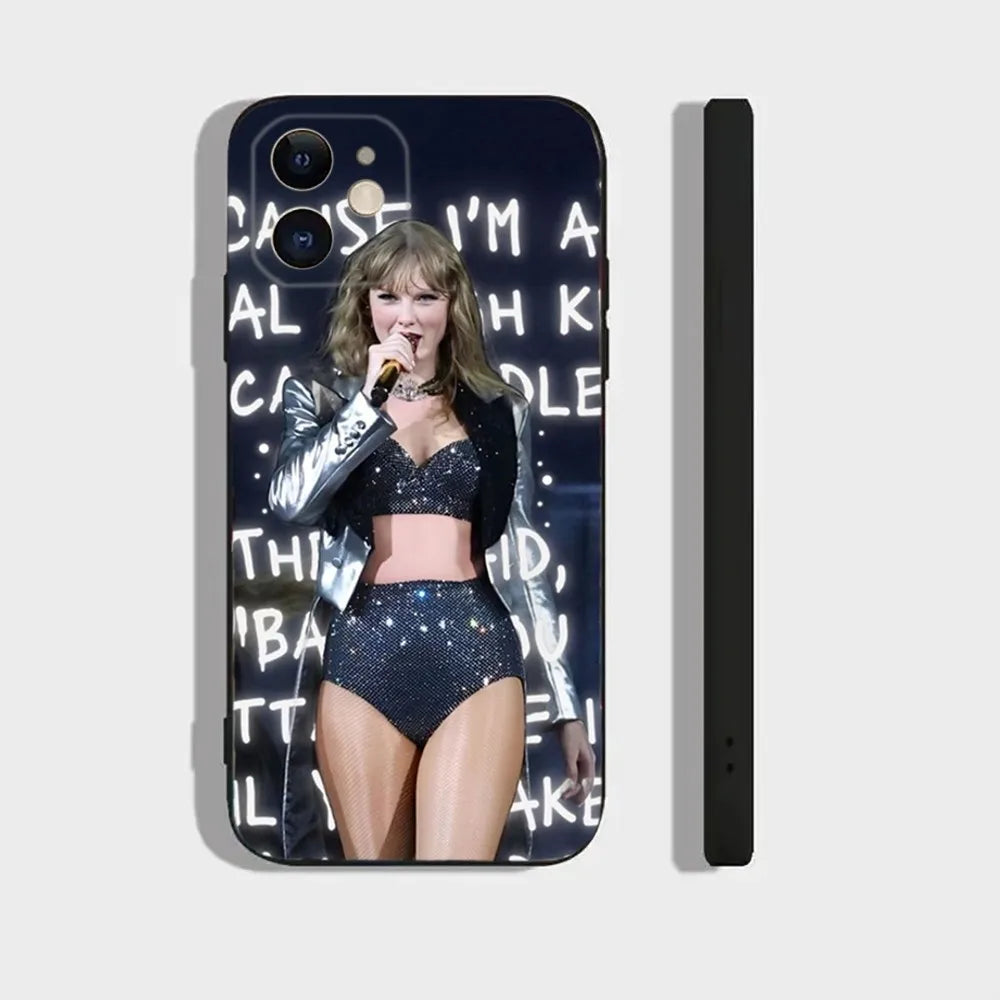 T-Taylor Singer S-Swift Phone Case For Iphone 16 15 11 13 14 Pro Max 7 8 Plus X Xr Xs Max 12mini Cover Case