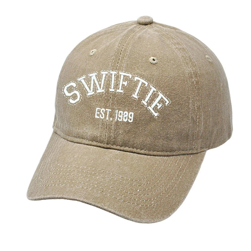 New Taylors The Swifts Baseball Caps 1989 Embroidery Hats Retro Cotton Duck Tongue Hat Outdoors Unisex for Fans Birthday Gifts