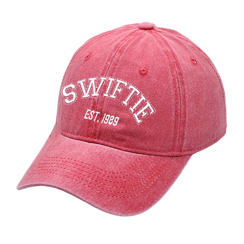 New Taylors The Swifts Baseball Caps 1989 Embroidery Hats Retro Cotton Duck Tongue Hat Outdoors Unisex for Fans Birthday Gifts