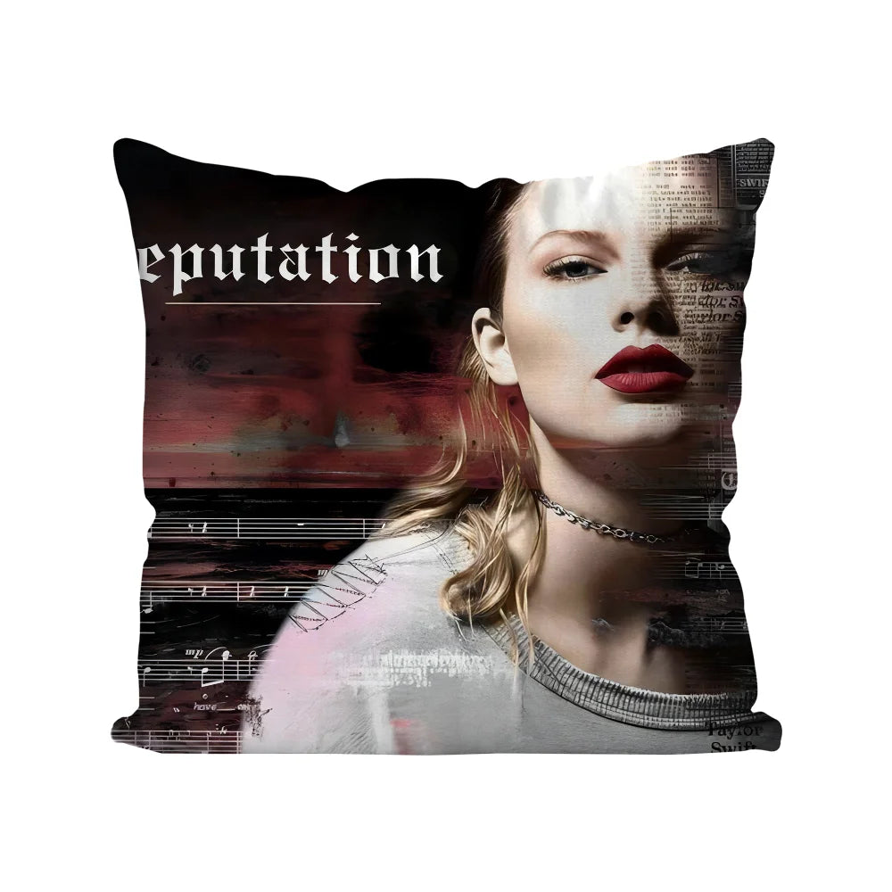 1pc T-Taylor Swifts Pillow Case Home Sofa Throw Pillow Car Cushion Throw Pillow Cover