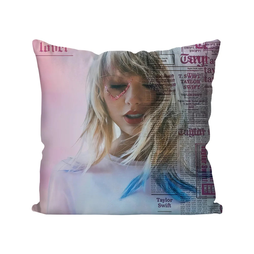 1pc T-Taylor Swifts Pillow Case Home Sofa Throw Pillow Car Cushion Throw Pillow Cover