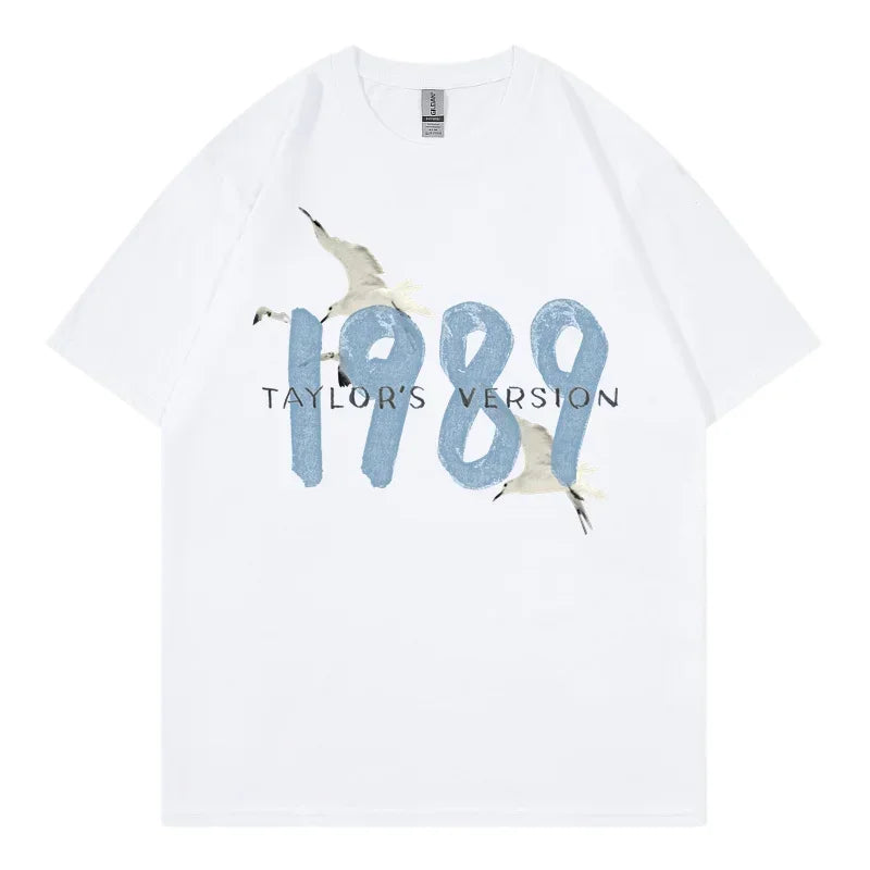 Taylor Swifts 1989 T-Shirts Men Women T Shirt Gift Fans Music Concert Short Sleeve Unisex Streetwear Clothing Oversized Tshirt