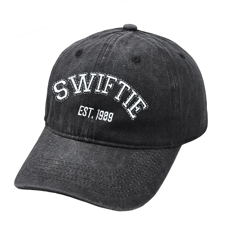 New Taylors The Swifts Baseball Caps 1989 Embroidery Hats Retro Cotton Duck Tongue Hat Outdoors Unisex for Fans Birthday Gifts