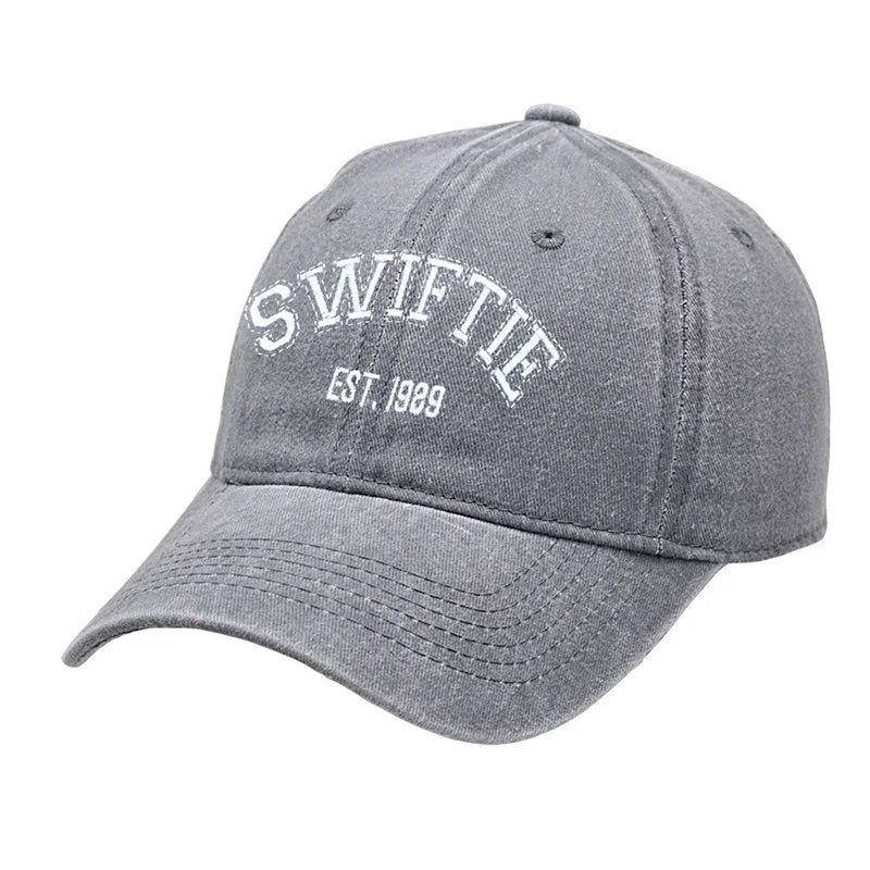 New Taylors The Swifts Baseball Caps 1989 Embroidery Hats Retro Cotton Duck Tongue Hat Outdoors Unisex for Fans Birthday Gifts