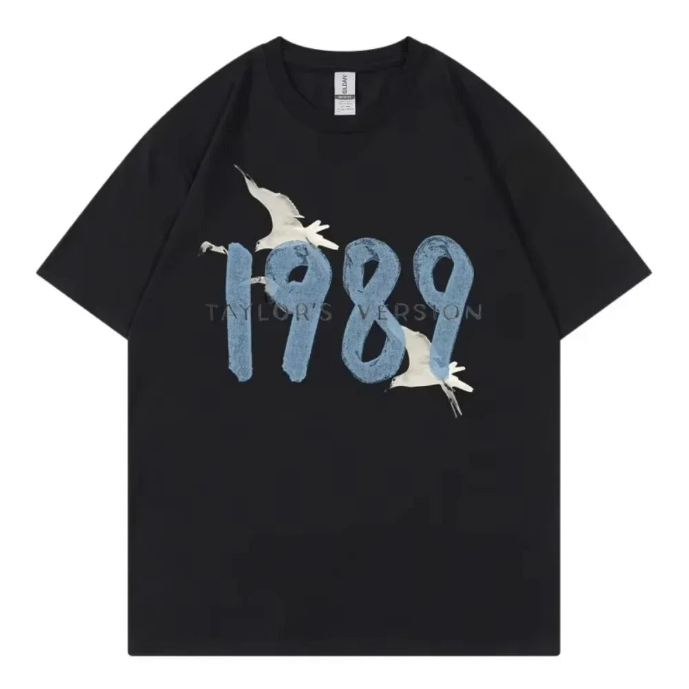 Taylor Swifts 1989 T-Shirts Men Women T Shirt Gift Fans Music Concert Short Sleeve Unisex Streetwear Clothing Oversized Tshirt