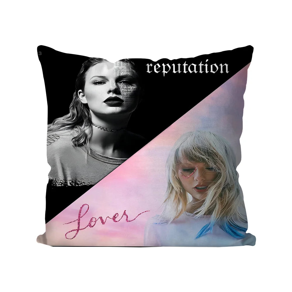 1pc T-Taylor Swifts Pillow Case Home Sofa Throw Pillow Car Cushion Throw Pillow Cover