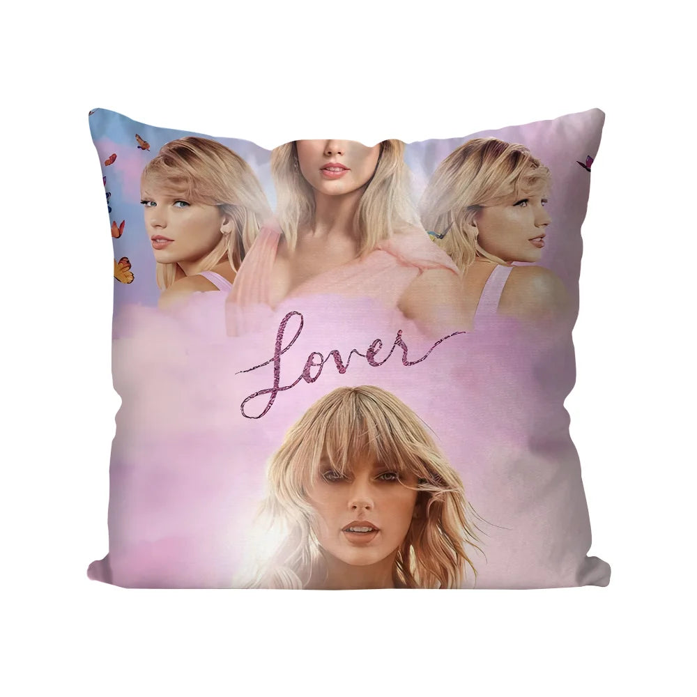 1pc T-Taylor Swifts Pillow Case Home Sofa Throw Pillow Car Cushion Throw Pillow Cover