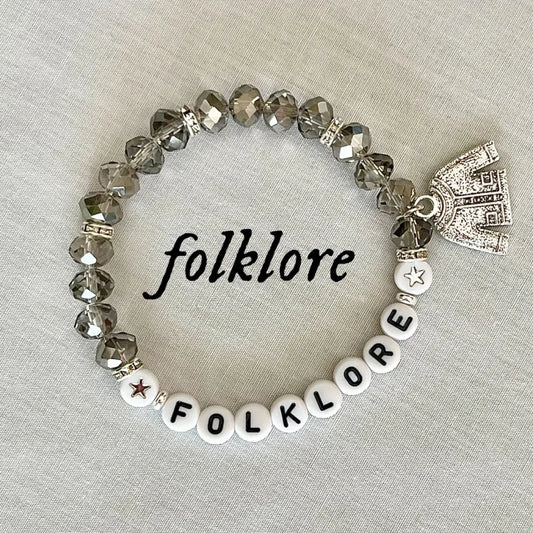 Folklore Friendship Bracelet Taylor Swift Cardigan Inspired Charm Bracelet Taylor Eras Tour Jewelry Taylor Swiftie Gift Ideas