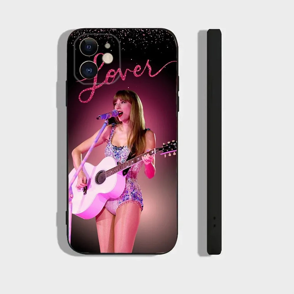 T-Taylor Singer S-Swift Phone Case For Iphone 16 15 11 13 14 Pro Max 7 8 Plus X Xr Xs Max 12mini Cover Case