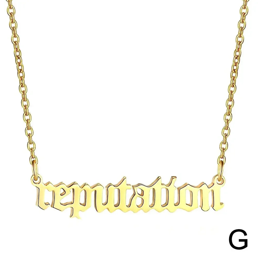 New 1989 Taylor’s version Necklace Reputation Singer Signature Fearless Speak Now Necklaces for Music Lover TS Inspired Fan K7K2