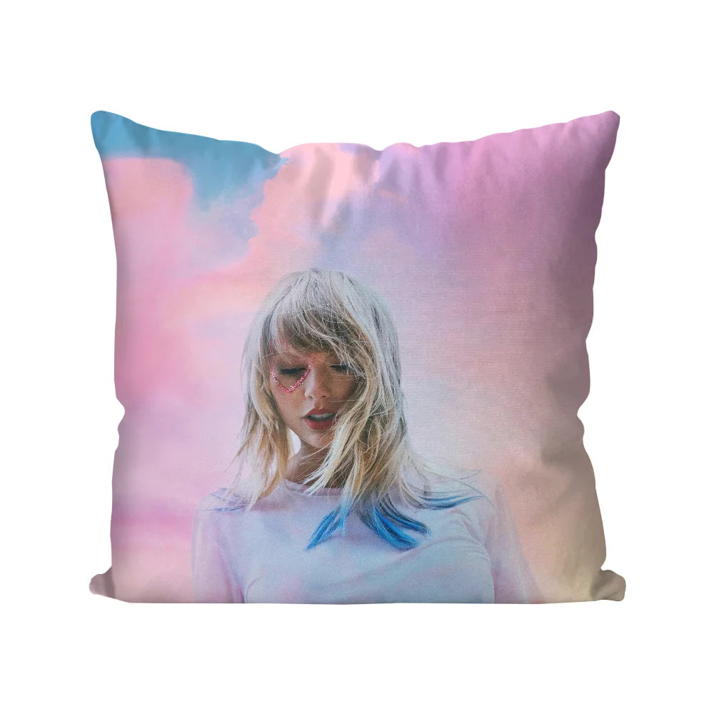 1pc T-Taylor Swifts Pillow Case Home Sofa Throw Pillow Car Cushion Throw Pillow Cover