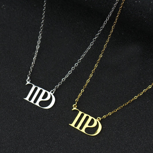 New Music Album TTPD Swift Necklace For Women Jewellery Stianless Steel Chain Cute Taylor Necklace Choker Fans Gift