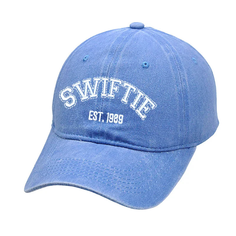 New Taylors The Swifts Baseball Caps 1989 Embroidery Hats Retro Cotton Duck Tongue Hat Outdoors Unisex for Fans Birthday Gifts