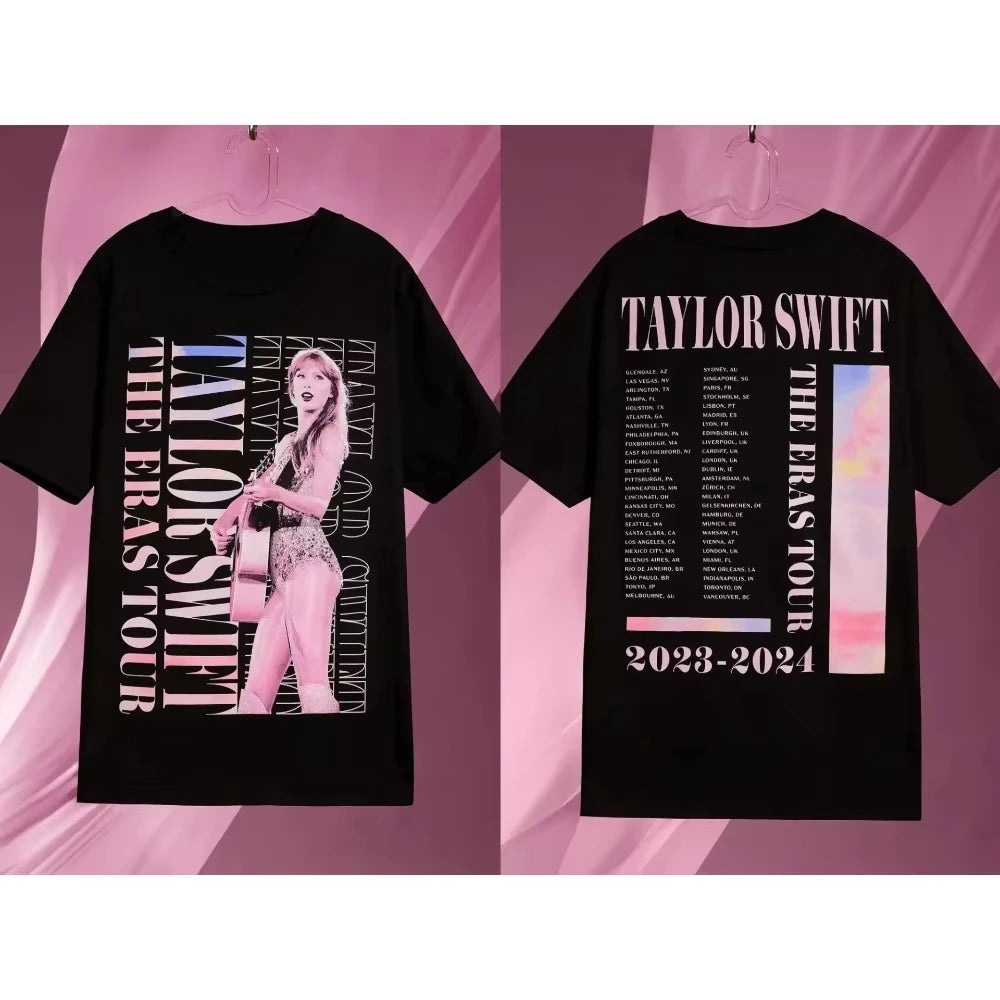 The Eras Tour 1989 Taylor's Version Live Photo T-Shirt Designer Short Sleeves Luxury Men Women Cotton Tshirt Tops Clothing