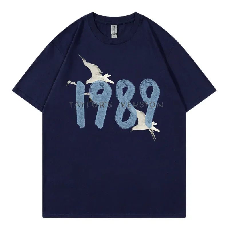 Taylor Swifts 1989 T-Shirts Men Women T Shirt Gift Fans Music Concert Short Sleeve Unisex Streetwear Clothing Oversized Tshirt