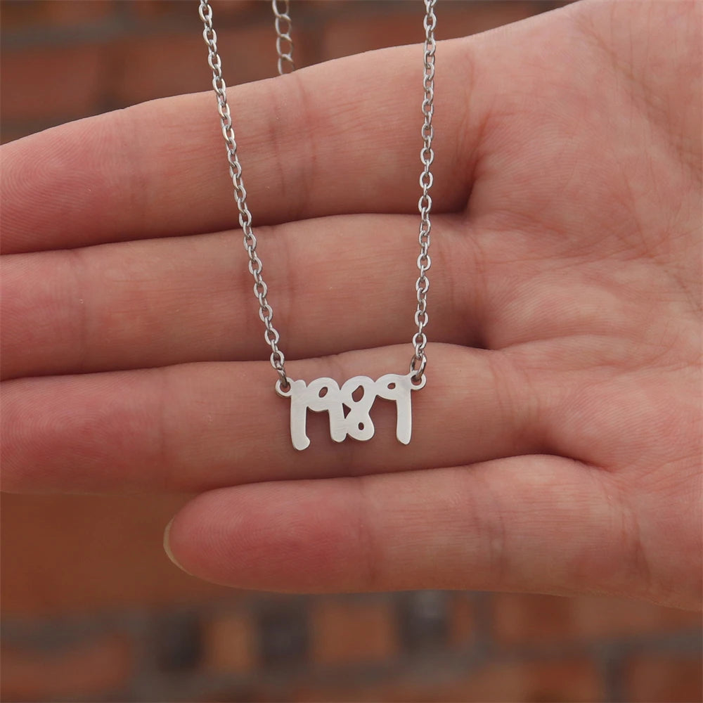 New 1989 TS version Necklace Reputation Singer Signature Fearless Speak Now Necklaces for Music Lover TS Inspired Fan Gift