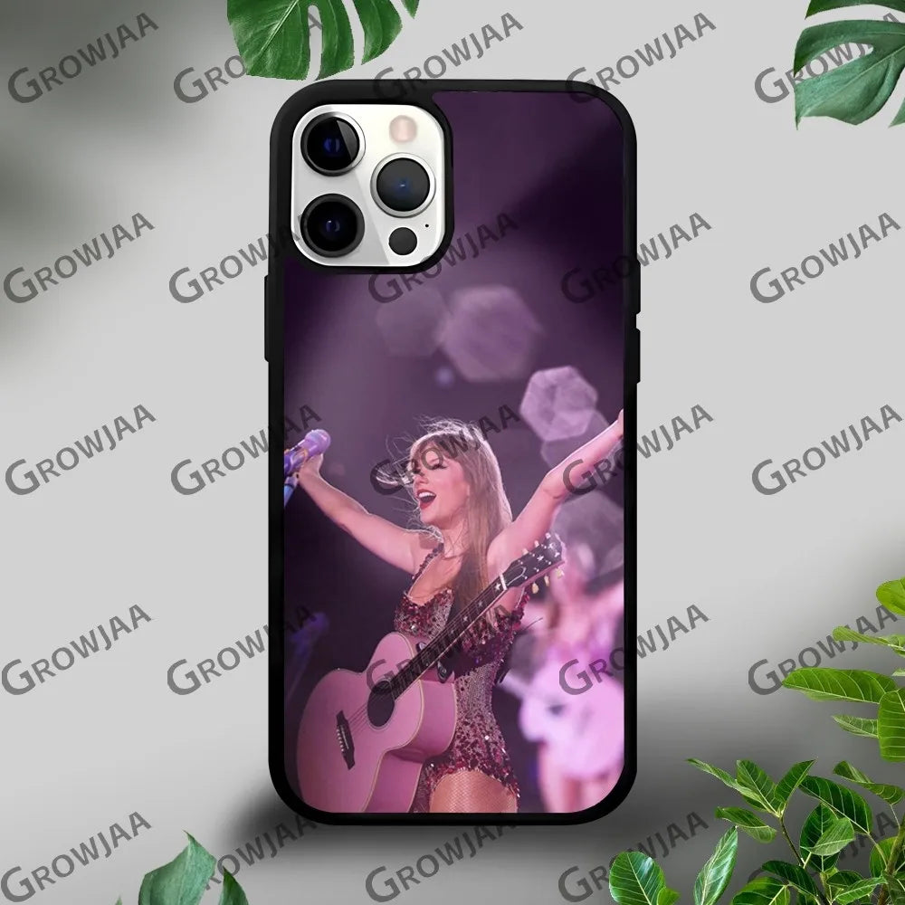 T-TaylorS-TTPD-S-SwiftS Phone Case For iPhone 16 15 14 13 12 11 Pro Xs Max Mini Plus Celulares Hard Funda