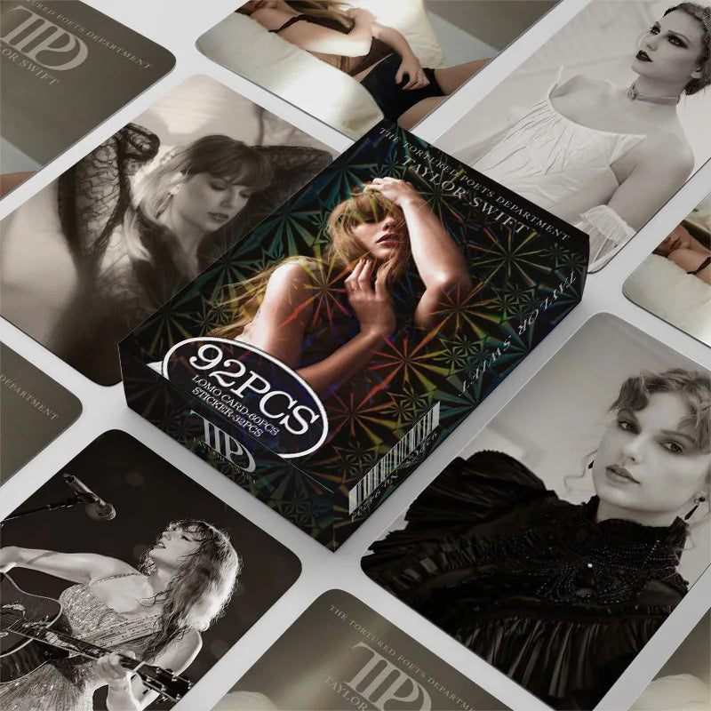 92 Pcs/Set Taylor's New Album Photo Card THE TORTURED POETS DEPARTMENT Fan Collection LOMO Card