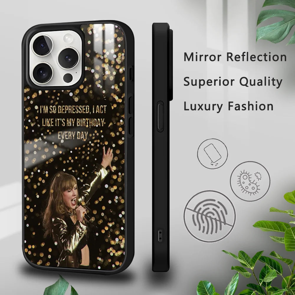 T-TaylorS-TTPD-S-SwiftS Phone Case For iPhone 16 15 14 13 12 11 Pro Xs Max Mini Plus Celulares Hard Funda